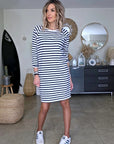 Robe marinière maille en coton - 𝐌𝐚𝐫𝐢𝐧𝐚𝟒𝟒𝐟𝐚𝐦𝐢𝐥𝐲