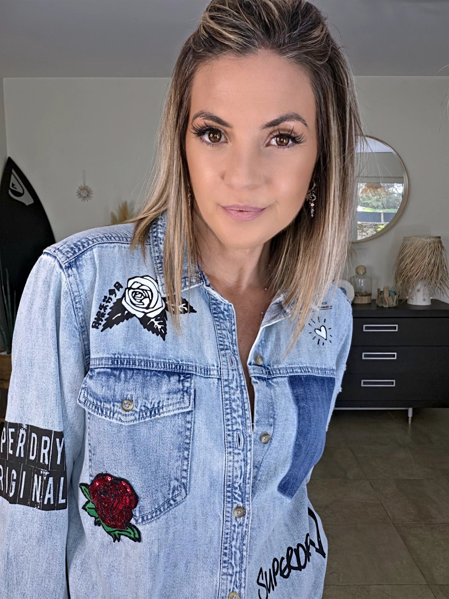 Chemise destroy en jean
