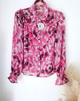 Chemise tie and dye rose fuchsia