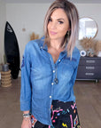 Chemise en jean headshot - 𝐌𝐚𝐫𝐢𝐧𝐚𝟒𝟒𝐟𝐚𝐦𝐢𝐥𝐲
