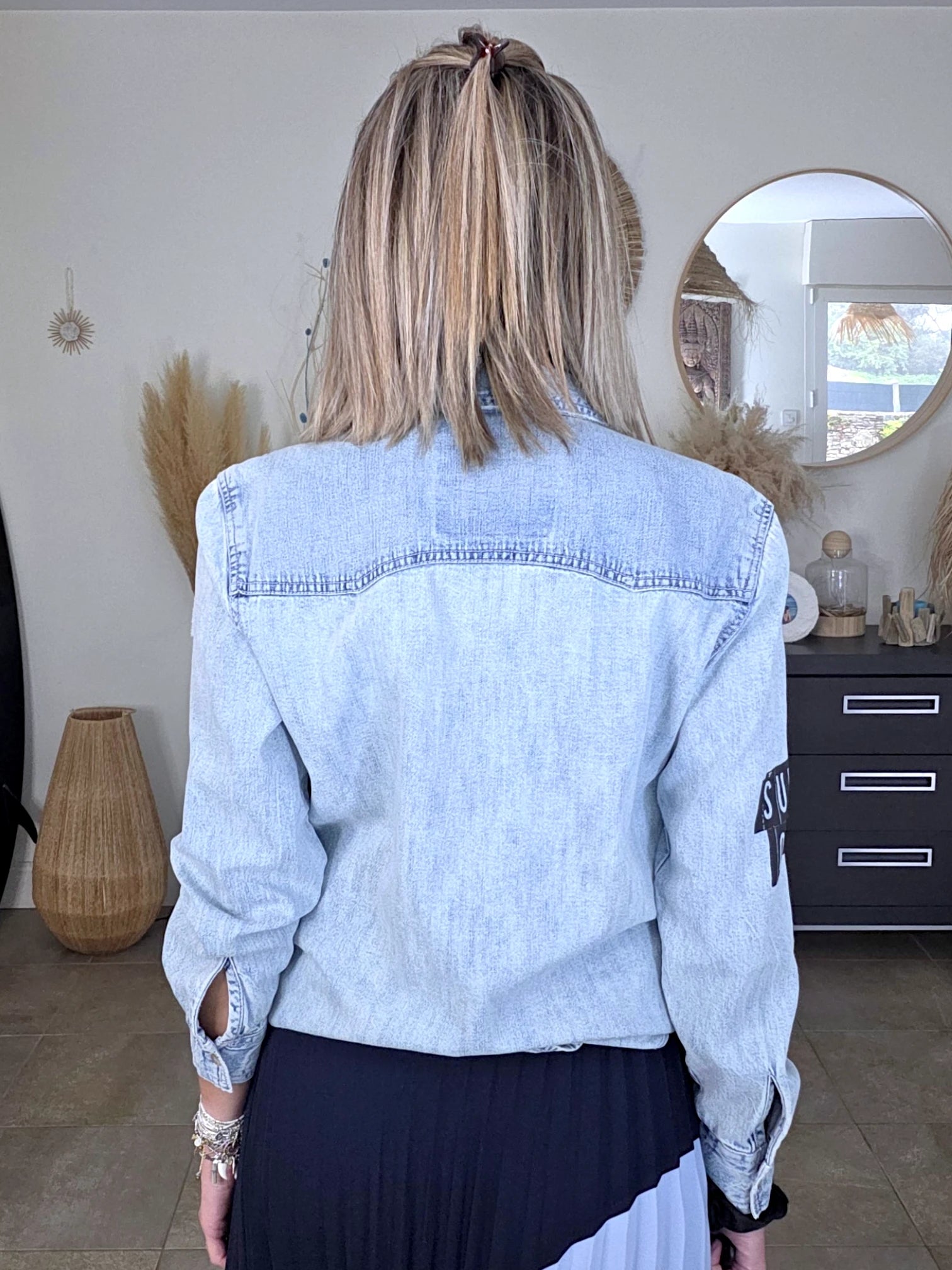 Chemise destroy en jean