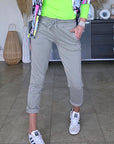 Pantalon 7/8è jeeging kaki-beige