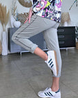 Pantalon 7/8è jeeging kaki-beige