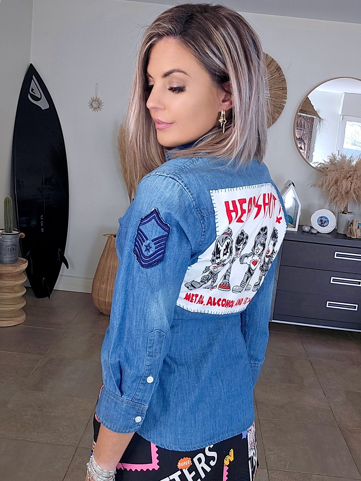 Chemise en jean headshot - 𝐌𝐚𝐫𝐢𝐧𝐚𝟒𝟒𝐟𝐚𝐦𝐢𝐥𝐲