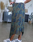 Jupe asymétrique kaki à imprimé - 𝐌𝐚𝐫𝐢𝐧𝐚𝟒𝟒𝐟𝐚𝐦𝐢𝐥𝐲