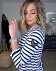 Robe marinière maille en coton - 𝐌𝐚𝐫𝐢𝐧𝐚𝟒𝟒𝐟𝐚𝐦𝐢𝐥𝐲