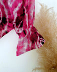 Chemise tie and dye rose fuchsia