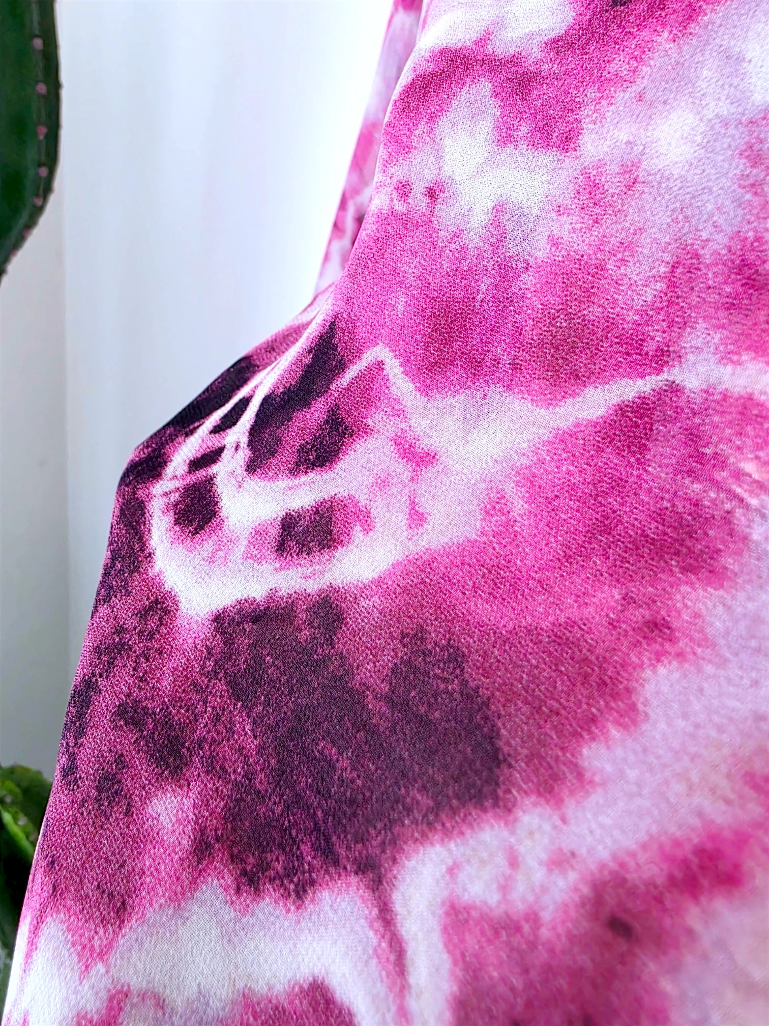 Chemise tie and dye rose fuchsia