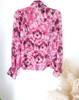 Chemise tie and dye rose fuchsia