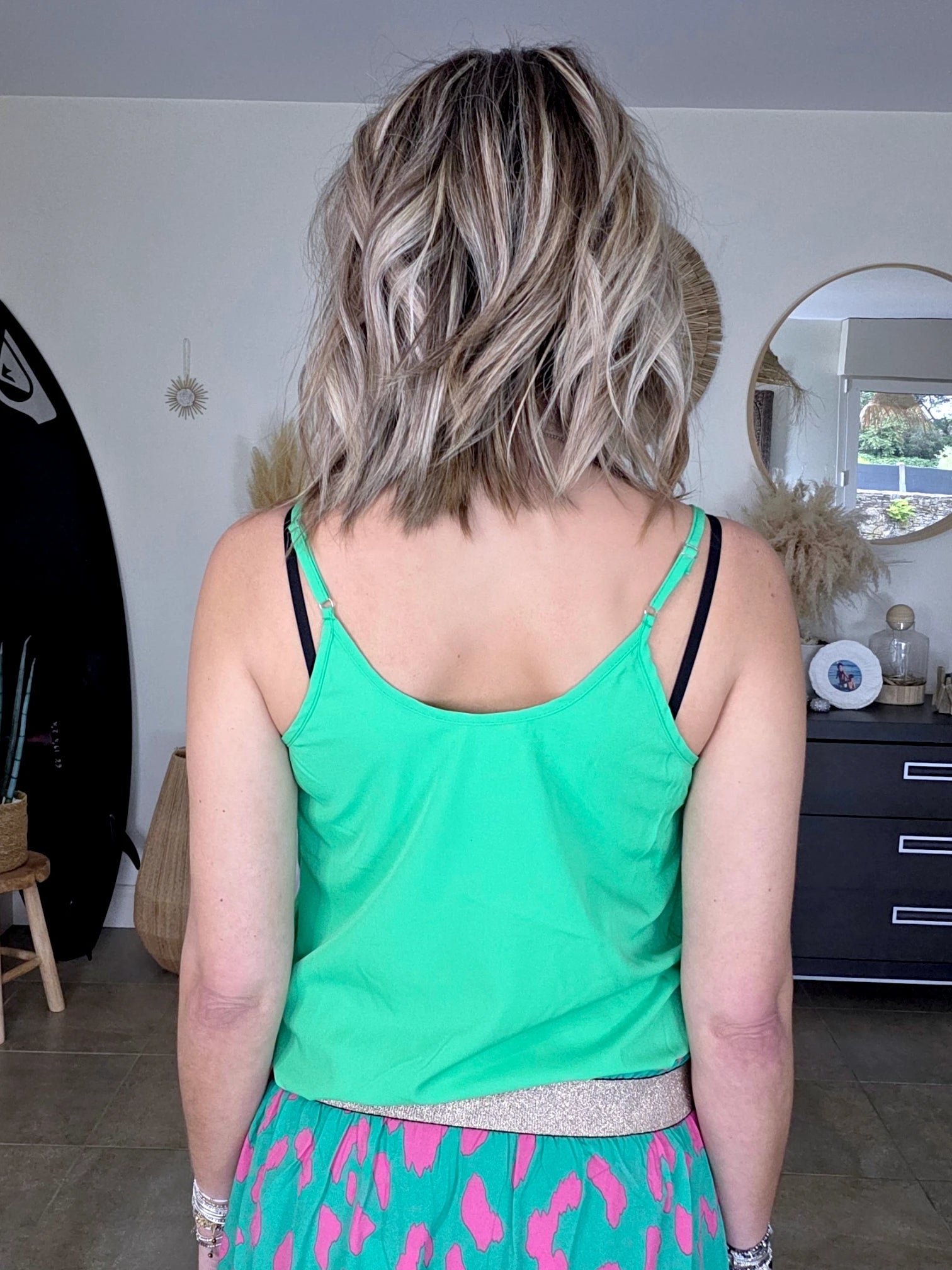 Débardeur vert fluo