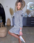 Robe marinière maille en coton - 𝐌𝐚𝐫𝐢𝐧𝐚𝟒𝟒𝐟𝐚𝐦𝐢𝐥𝐲