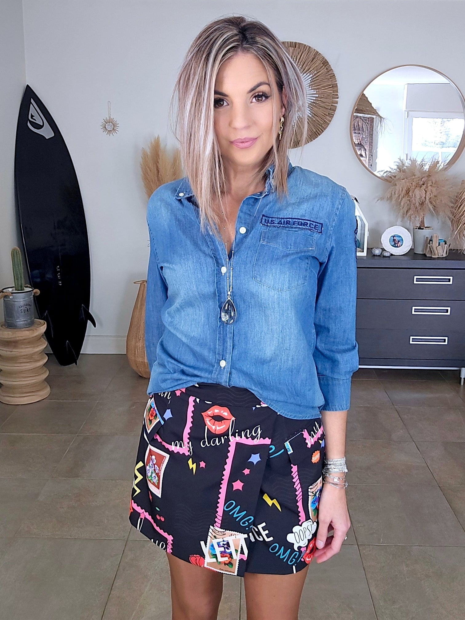 Chemise en jean headshot - 𝐌𝐚𝐫𝐢𝐧𝐚𝟒𝟒𝐟𝐚𝐦𝐢𝐥𝐲