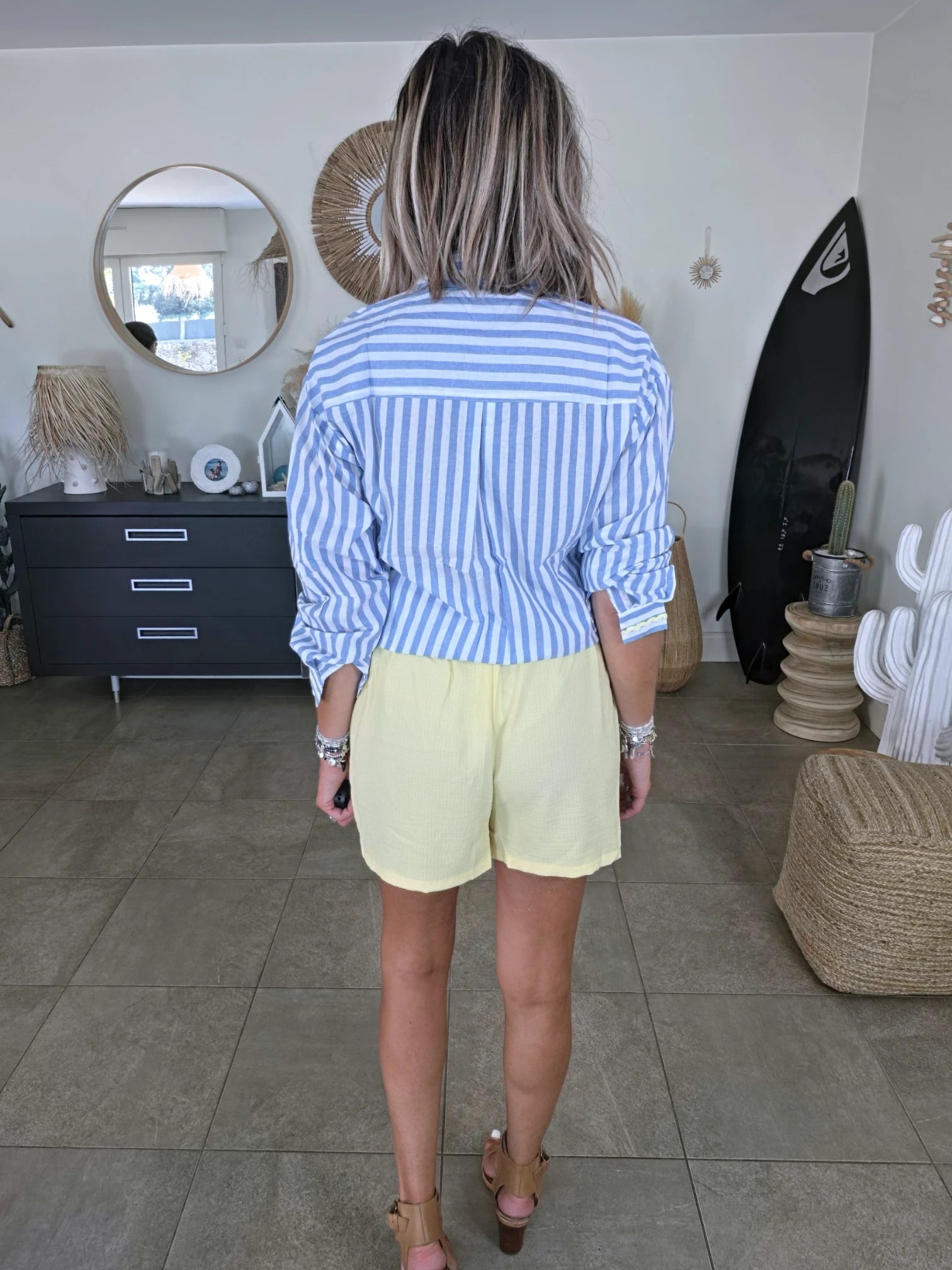 Jupe-short jaune