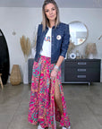 Veste originale en jean bleu brut