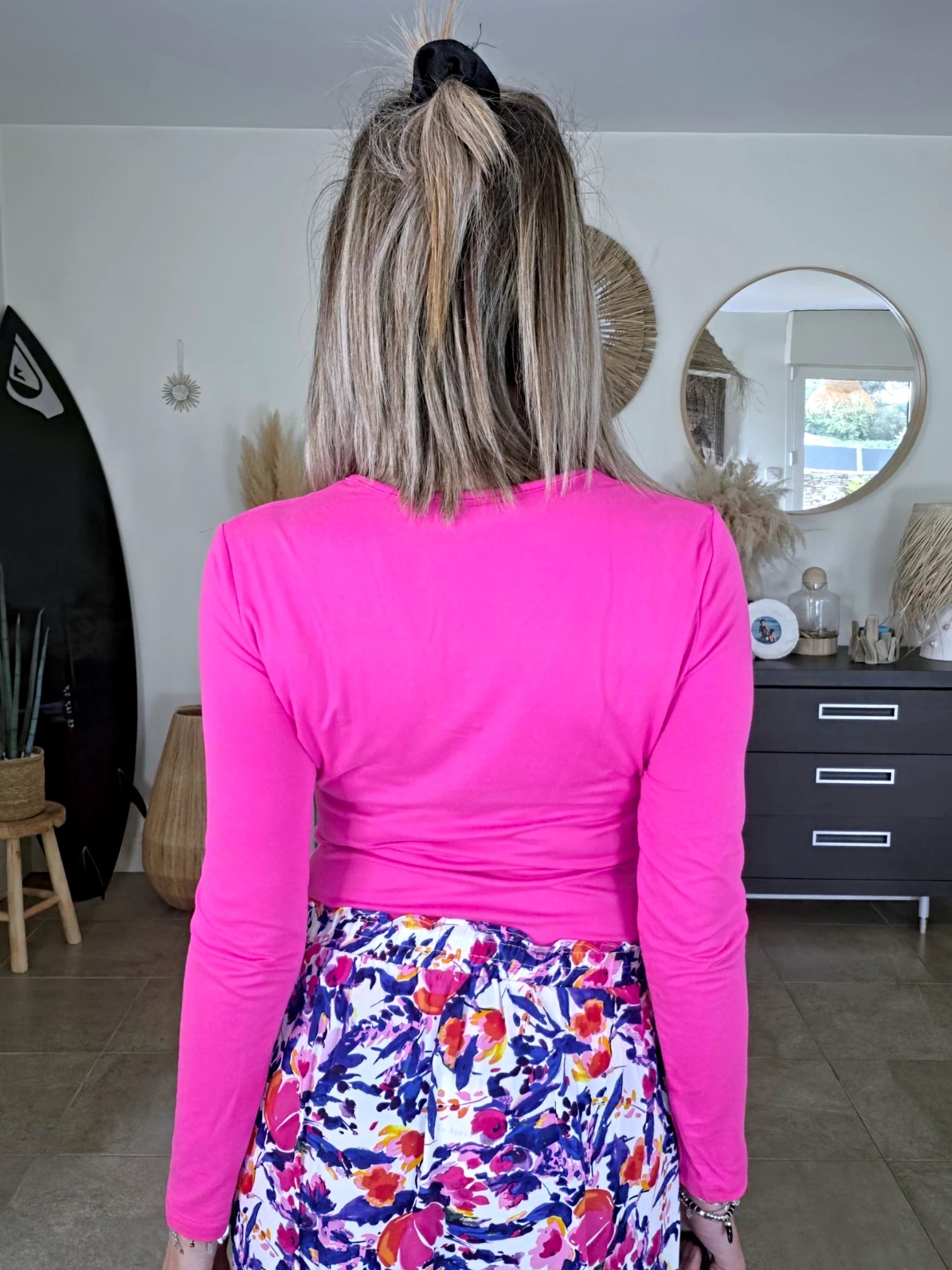 T-shirt en lycra rose fuchsia - 𝐌𝐚𝐫𝐢𝐧𝐚𝟒𝟒𝐟𝐚𝐦𝐢𝐥𝐲