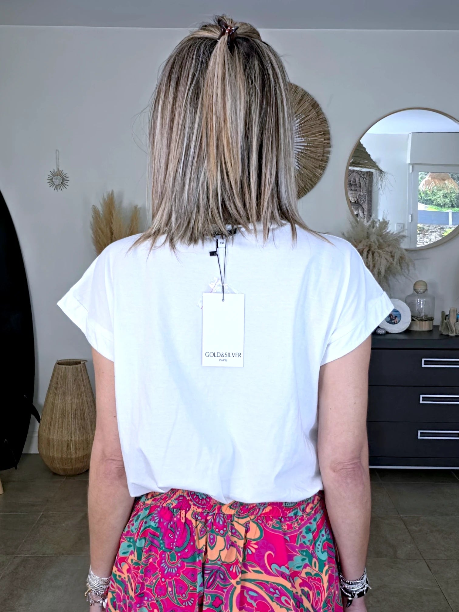 T-shirt blanc Brazil