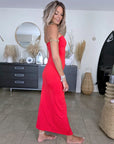 Robe glamour rouge