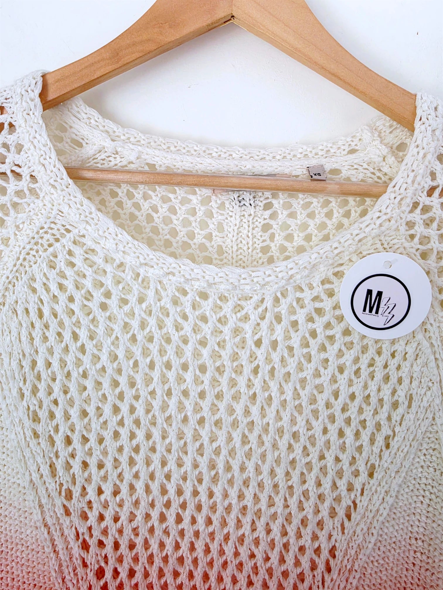 Pull ajouré tie and dye