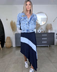 Veste en jean endlessy avec écussons