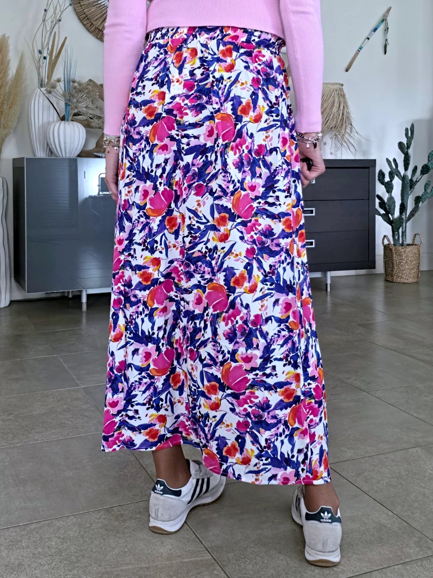 Jupe blanche à imprimé - 𝐌𝐚𝐫𝐢𝐧𝐚𝟒𝟒𝐟𝐚𝐦𝐢𝐥𝐲