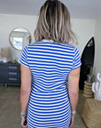 Robe marinière en maille