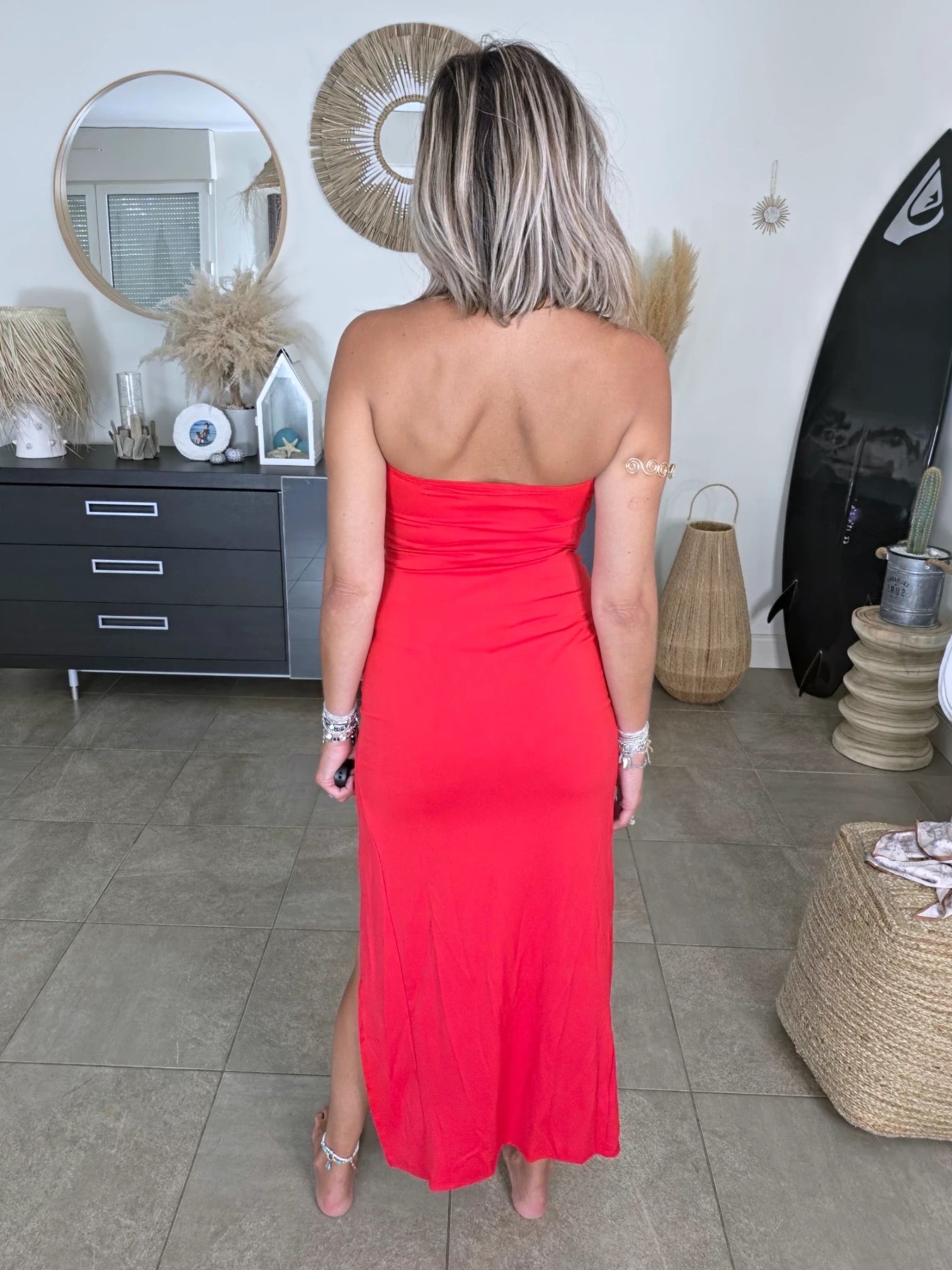 Robe glamour rouge