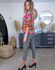 Chemise fluo à imprimé léopard - 𝐌𝐚𝐫𝐢𝐧𝐚𝟒𝟒𝐟𝐚𝐦𝐢𝐥𝐲