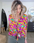Chemise fluo à imprimé léopard - 𝐌𝐚𝐫𝐢𝐧𝐚𝟒𝟒𝐟𝐚𝐦𝐢𝐥𝐲