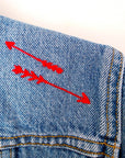 Veste en jean à inscriptions - 𝐌𝐚𝐫𝐢𝐧𝐚𝟒𝟒𝐟𝐚𝐦𝐢𝐥𝐲