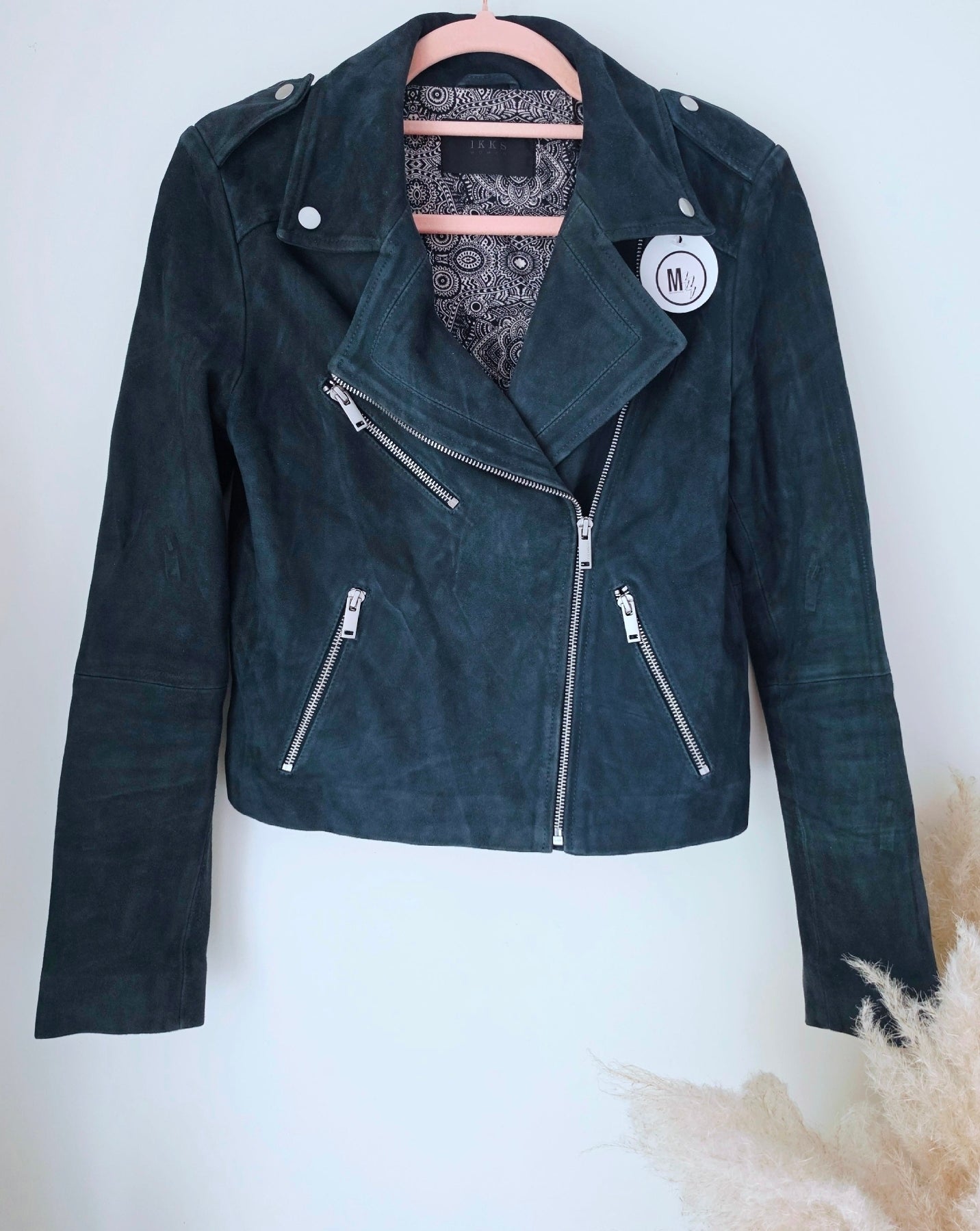 Perfecto 100% cuir bleu pétrole - 𝐌𝐚𝐫𝐢𝐧𝐚𝟒𝟒𝐟𝐚𝐦𝐢𝐥𝐲