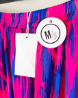 Jupe longue rose fuchsia et bleu roi