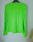 T-shirt en lycra vert-jaune fluo
