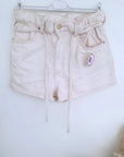 Short écru en jean