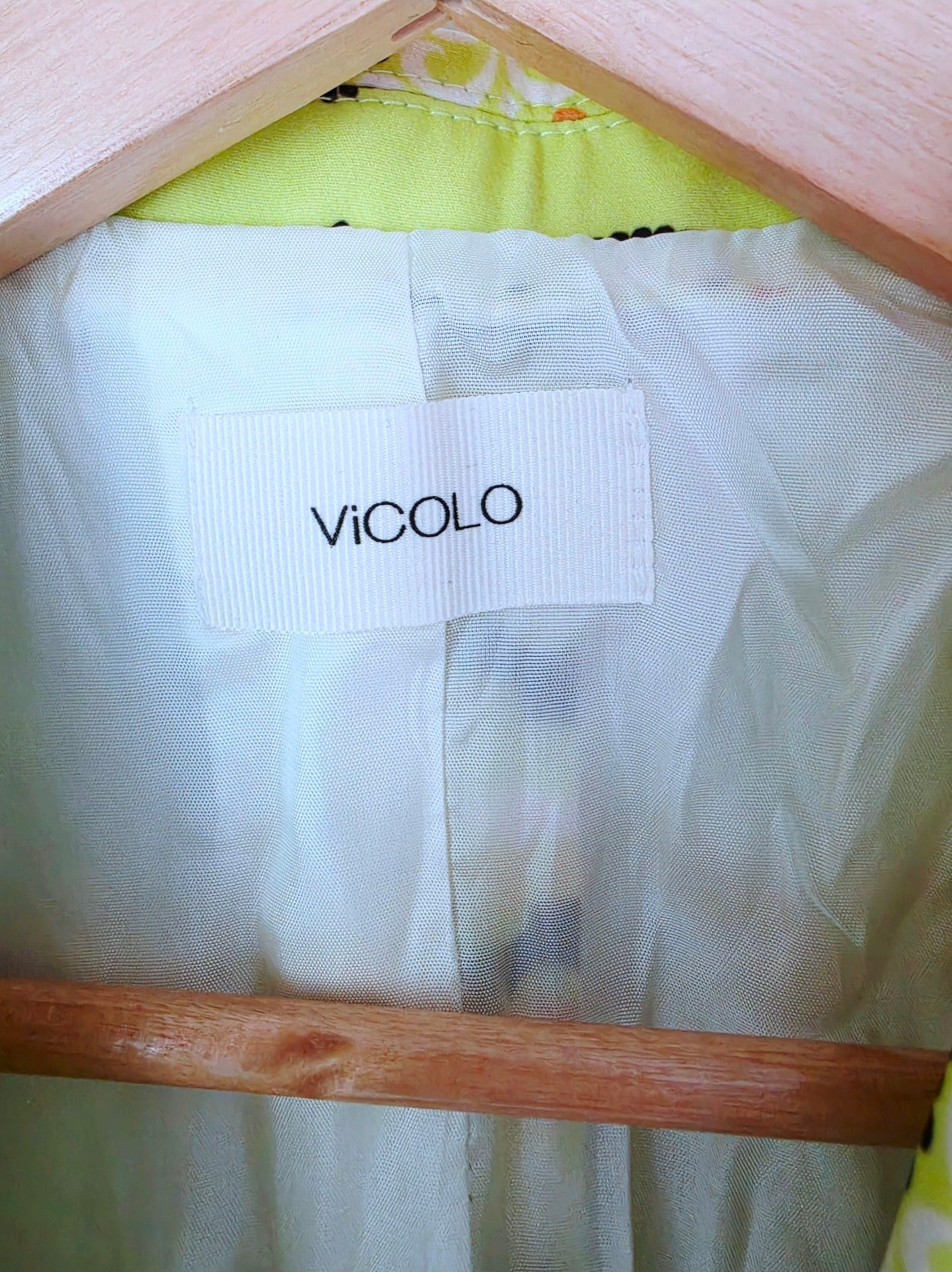 Veste vert jaune à imprimé bandana