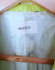 Veste vert jaune à imprimé bandana