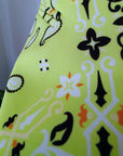 Veste vert jaune à imprimé bandana