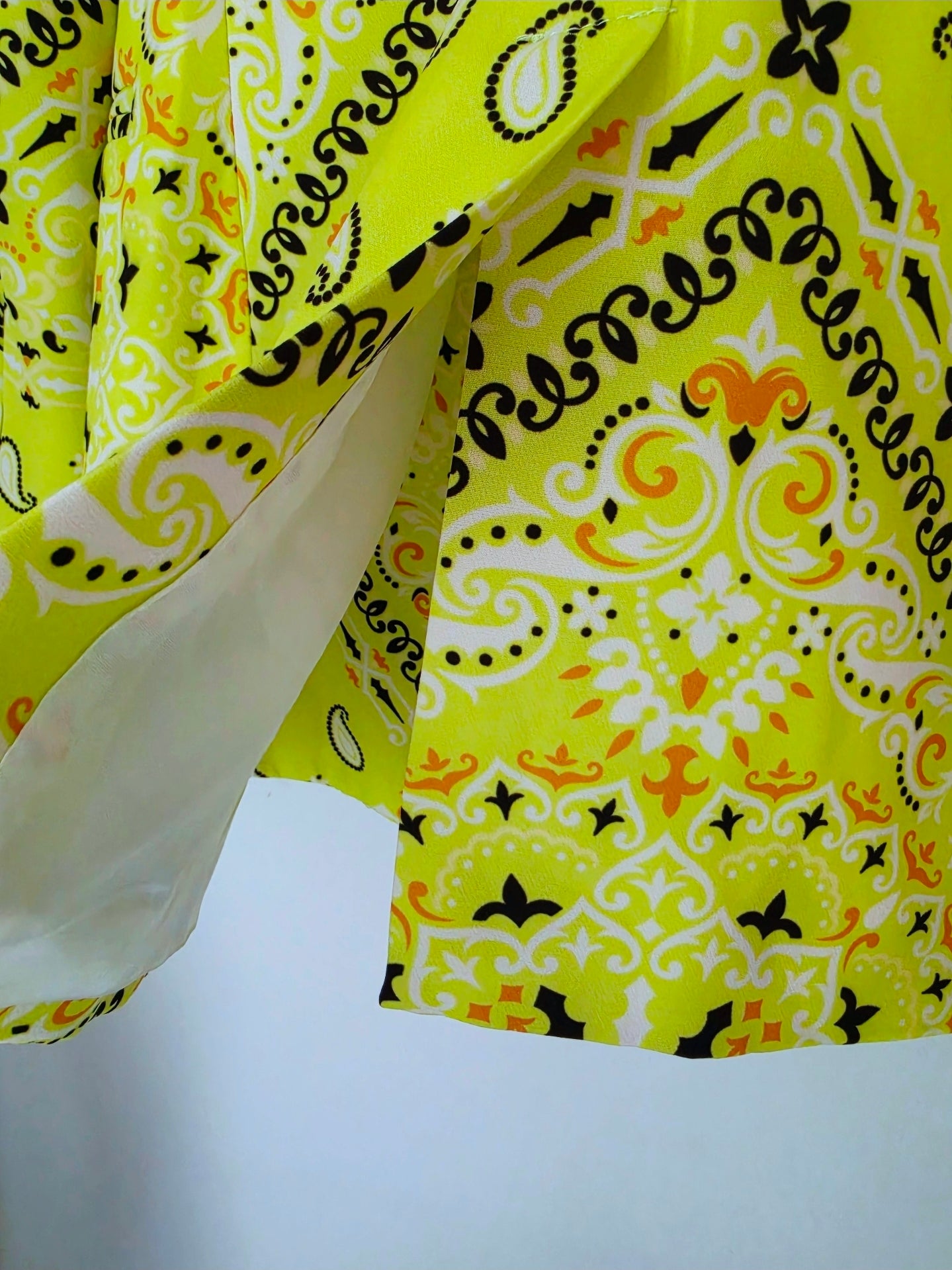 Veste vert jaune à imprimé bandana