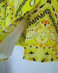 Veste vert jaune à imprimé bandana