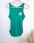 Débardeur vert vif à maille côtelée en lycra - 𝐌𝐚𝐫𝐢𝐧𝐚𝟒𝟒𝐟𝐚𝐦𝐢𝐥𝐲