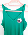 Débardeur vert vif à maille côtelée en lycra - 𝐌𝐚𝐫𝐢𝐧𝐚𝟒𝟒𝐟𝐚𝐦𝐢𝐥𝐲