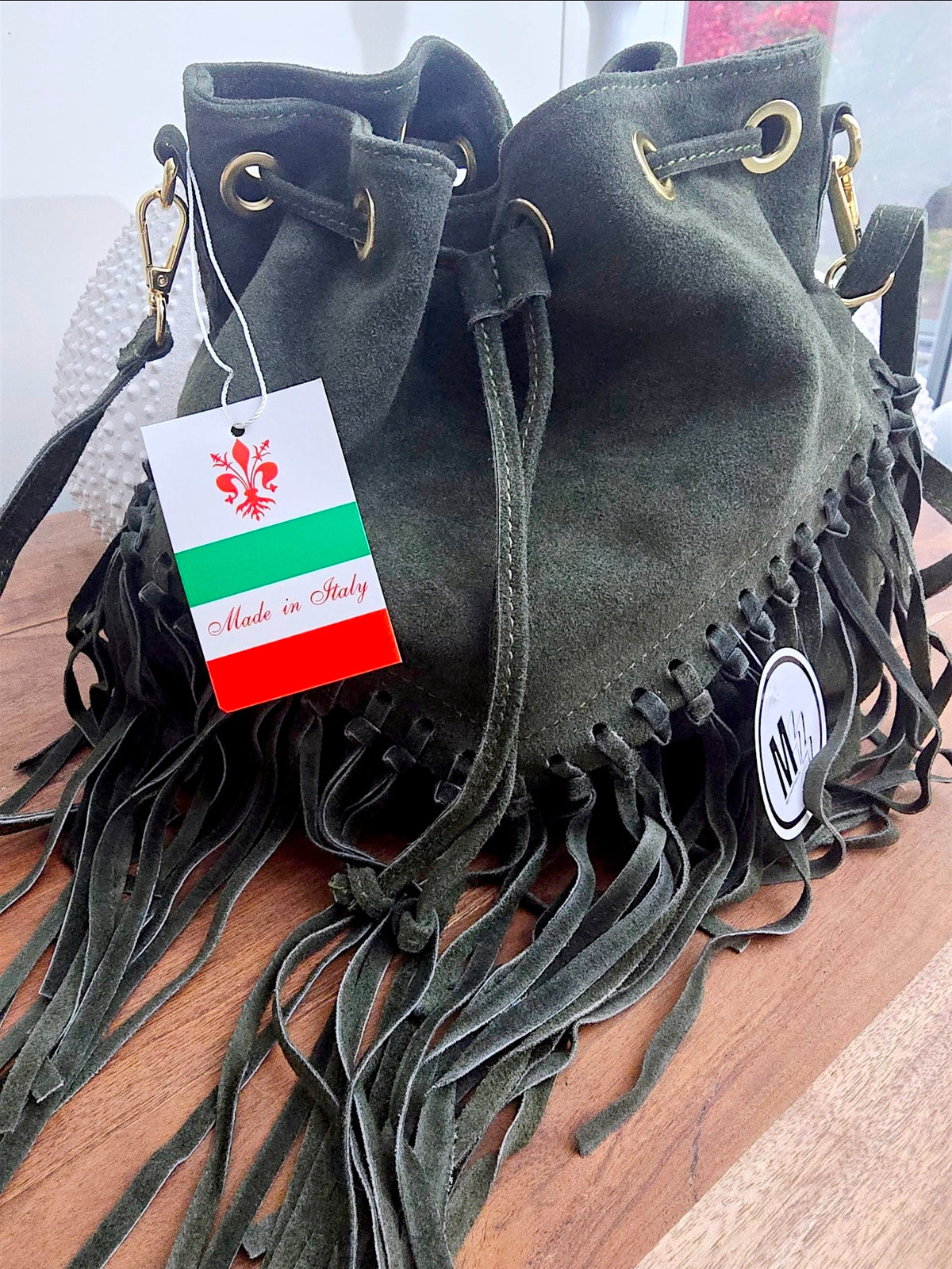 Sac bourse kaki 100% cuir - 𝐌𝐚𝐫𝐢𝐧𝐚𝟒𝟒𝐟𝐚𝐦𝐢𝐥𝐲
