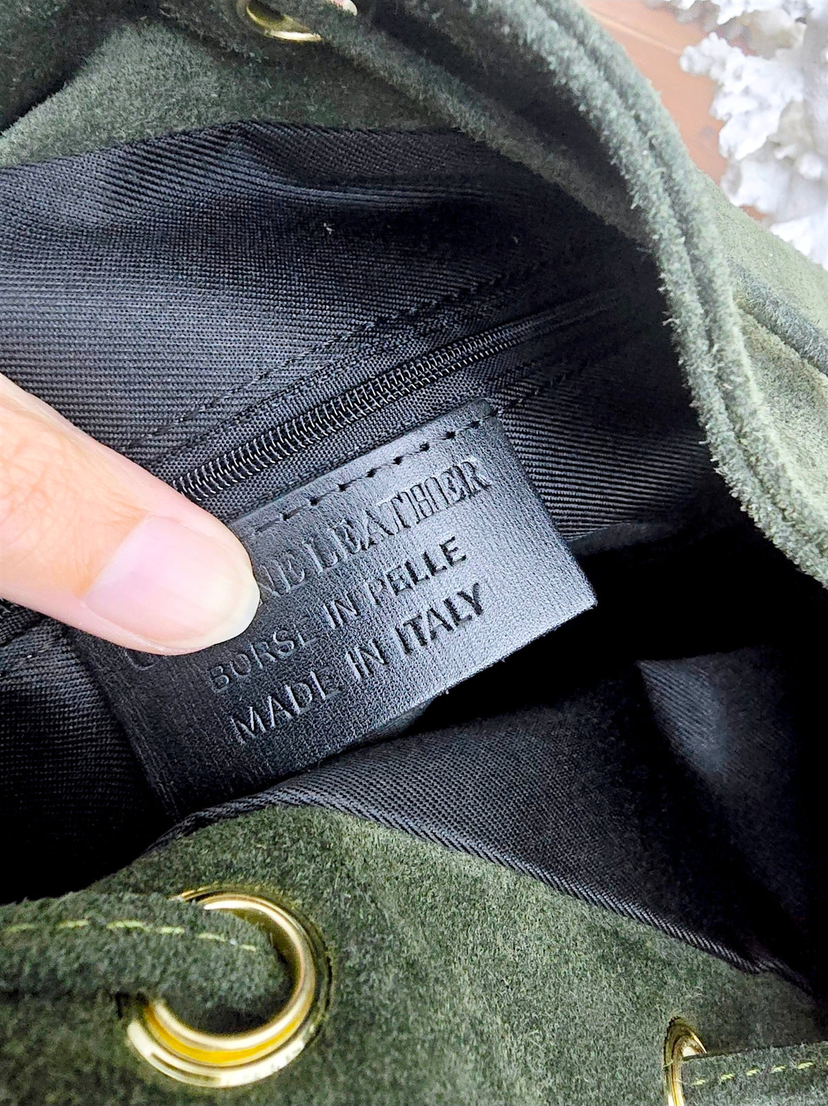 Sac bourse kaki 100% cuir - 𝐌𝐚𝐫𝐢𝐧𝐚𝟒𝟒𝐟𝐚𝐦𝐢𝐥𝐲