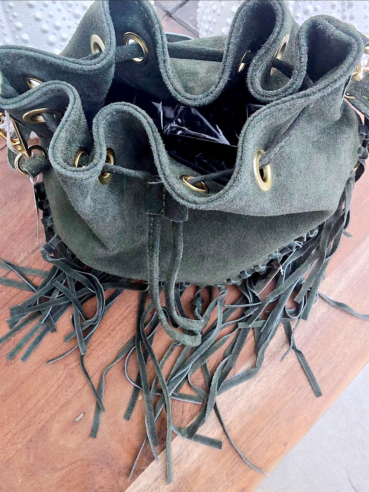 Sac bourse kaki 100% cuir - 𝐌𝐚𝐫𝐢𝐧𝐚𝟒𝟒𝐟𝐚𝐦𝐢𝐥𝐲