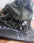 Sac bourse kaki 100% cuir - 𝐌𝐚𝐫𝐢𝐧𝐚𝟒𝟒𝐟𝐚𝐦𝐢𝐥𝐲