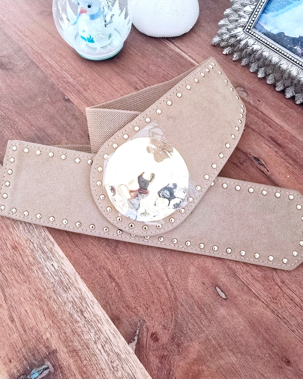 Ceinture beige taille élastiquée - 𝐌𝐚𝐫𝐢𝐧𝐚𝟒𝟒𝐟𝐚𝐦𝐢𝐥𝐲