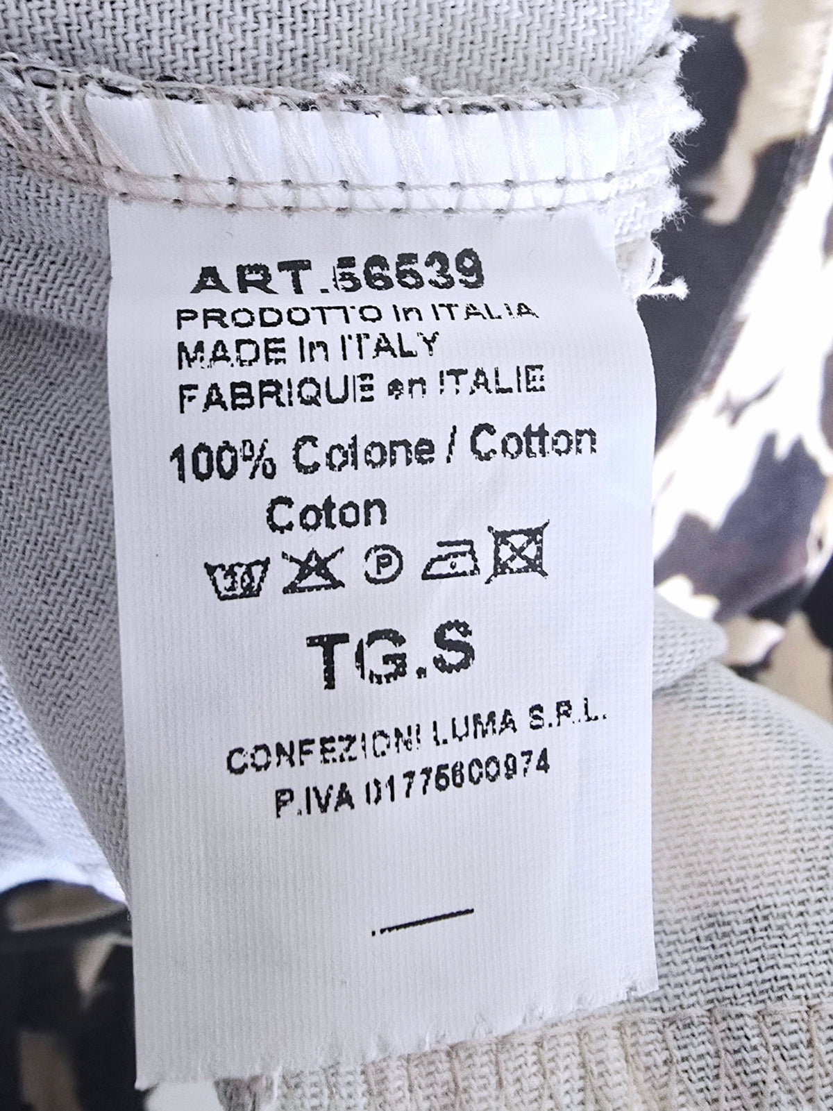 Pantalon ballon à imprimé annimal noir et marron