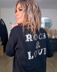Pull noir à inscriptions au dos - 𝐌𝐚𝐫𝐢𝐧𝐚𝟒𝟒𝐟𝐚𝐦𝐢𝐥𝐲