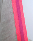 Veste en lin à bandes fluo