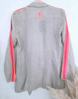 Veste en lin à bandes fluo