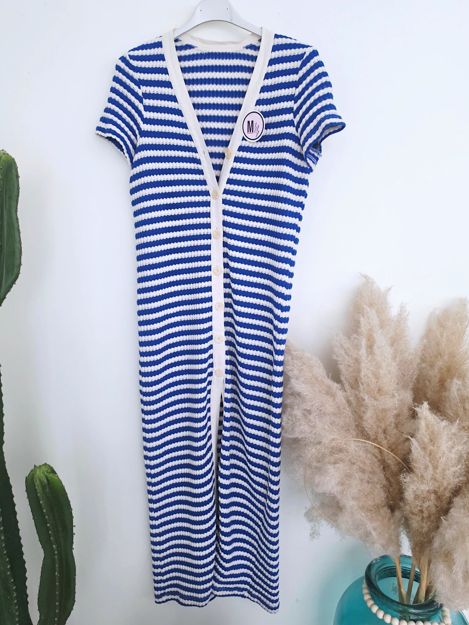 Robe marinière en maille